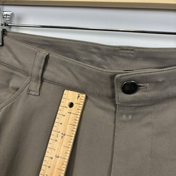 Lululemon ABC Pants Classic Mens 36 Khaki Tan Slim Fit Stretch Casual Travel - Picture 4 of 16